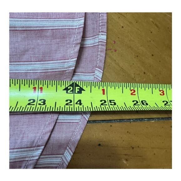 Reformation Dorsett Top Button Down Belted Waist Stripes Pink White Size Small - Picture 12 of 12